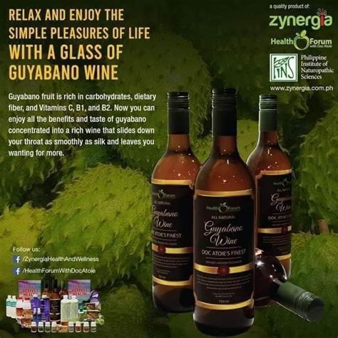 guyabano wine benefits.